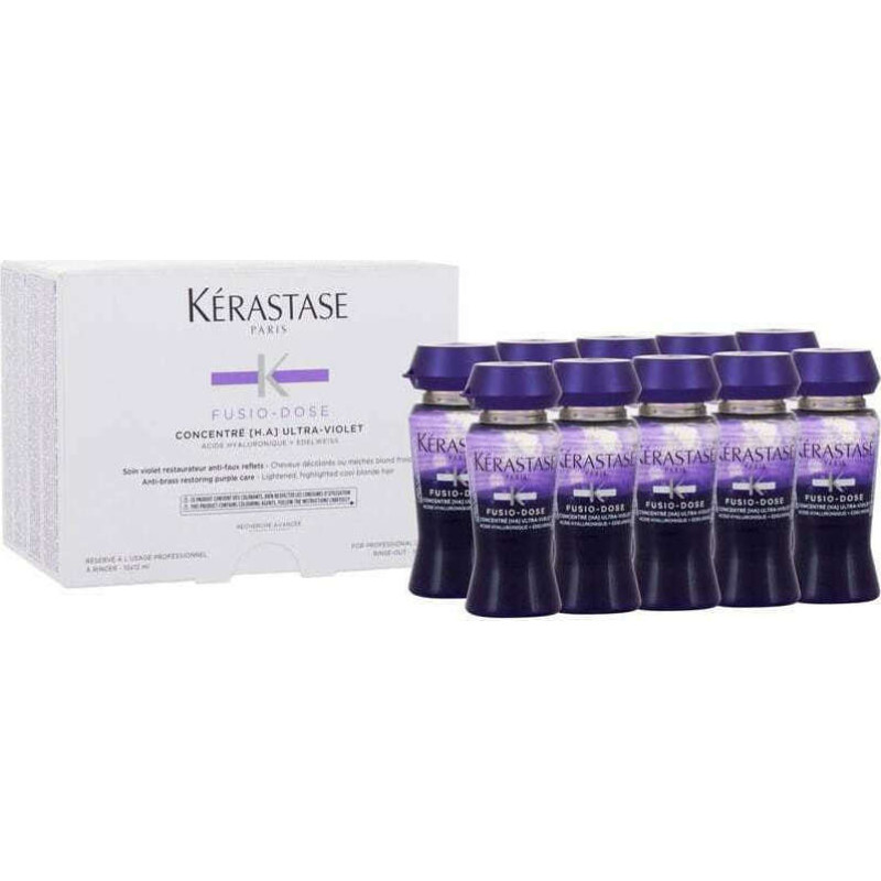 Kérastase Fusio Dose Concentre Ultra Violet Αμπούλες Μαλλιών Ενίσχυσης Χρώματος για Γυναίκες 10x12ml