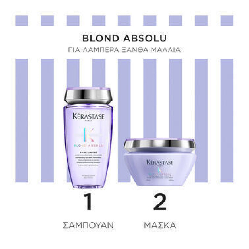 Kérastase Blond Absolu Limited Edition Set Για Ξανοιγμένα Μαλλιά (Shampoo Lumiere 250ml, Mask 200ml)
