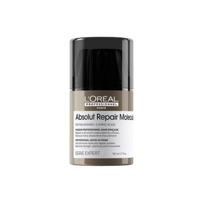 L'Oreal Paris Absolut Repair Molecular Professional Leave-in Μάσκα Μαλλιών για Διατήρηση Χρώματος 50ml