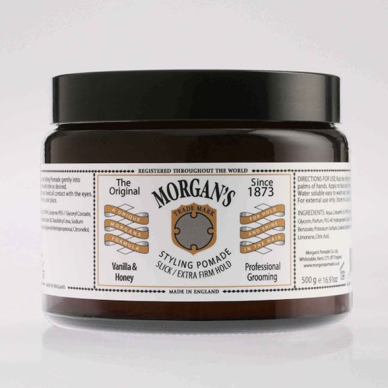 Morgan's Vanilla & Honey Extra Firm Hold Styling Pomade 500gr
