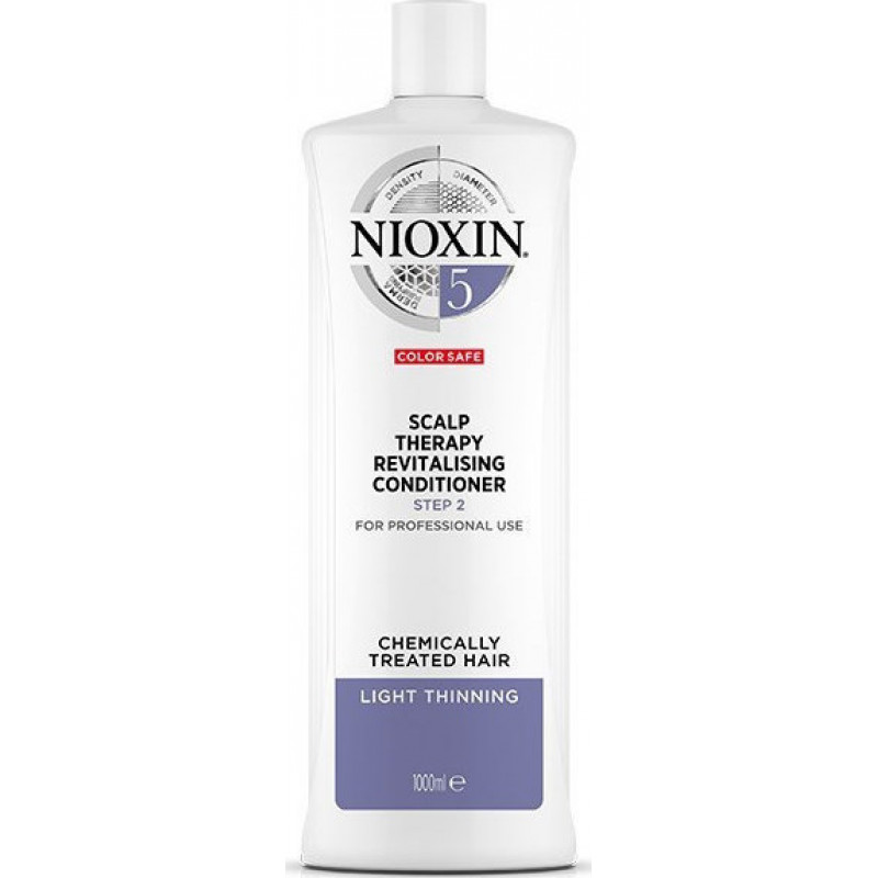 Nioxin System 5 Scalp Therapy Revitalising Conditioner Step 2 Chemically Treated Hair Light Thinning 1000ml