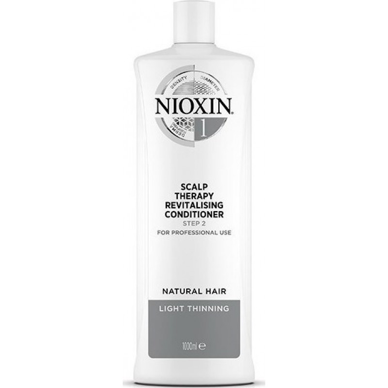Nioxin System 1 Scalp Therapy Revitalising Conditioner Step 2 Natural Hair Light Thinning 1000ml