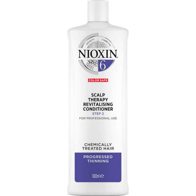 Nioxin System 6 Scalp Therapy Revitalising Conditioner Step 2 Chemically Treated Hair Progressed Thinning 1000ml