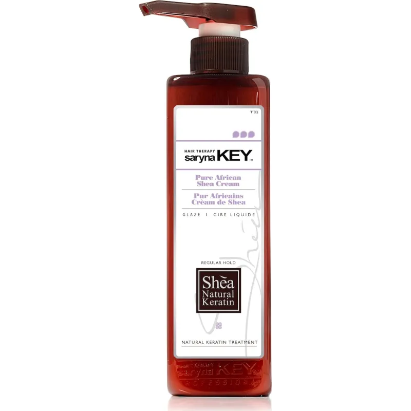 Saryna Key Κρέμα Μαλλιών Pure African Shea Cream Liquid Glaze Control για Μπούκλες με Δυνατό Κράτημα 500ml