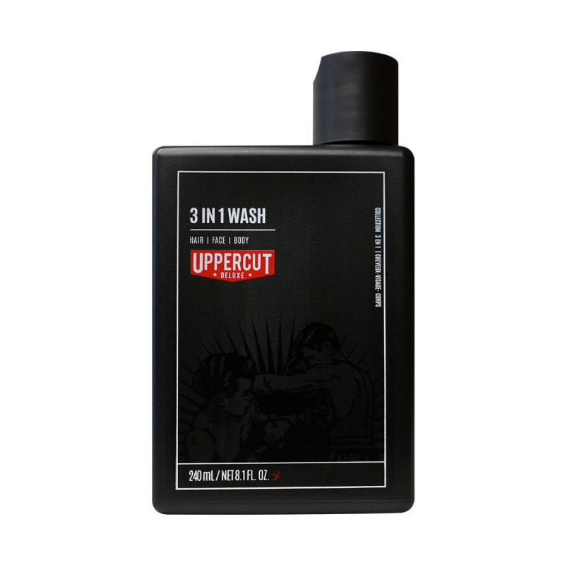 Uppercut Deluxe 3 In 1 Wash Αφρόλουτρο για Άνδρες για Μαλλιά , Πρόσωπο & Σώμα 240ml