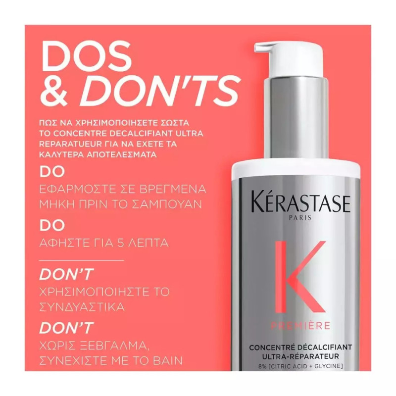 Kérastase Première Concentré Décalcifiant Ultra-Réparateur Lotion Μαλλιών για Αναδόμηση με Κερατίνη 250ml