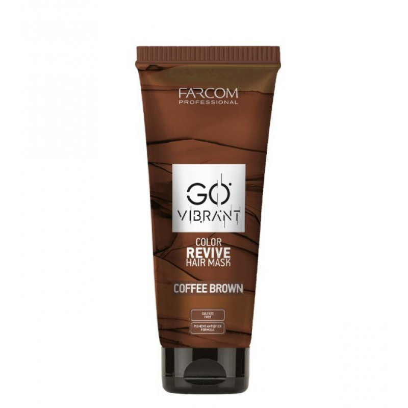 Farcom Professional Go Vibrant Color Revive Hair Mask Coffee Brown 200ml