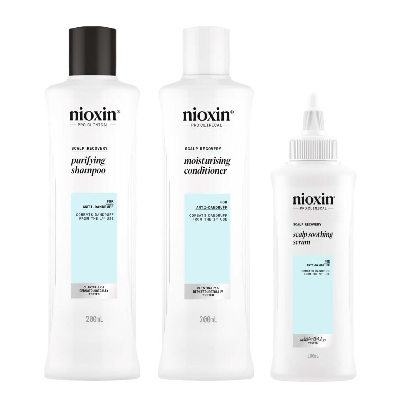 Nioxin Promo Scalp Recovery Purifying Shampoo 200ml & Moisturising Conditioner 200ml & Soothing Serum 100ml Σαμπουάν Ενυδατική Μαλακτική Κρέμα & Καταπραϋντικός Ορός Κατά Πιτυρίδας