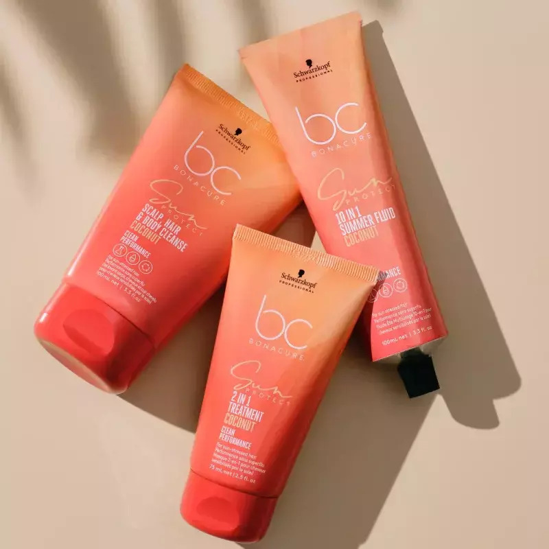 Schwarzkopf Bonacure Sun Protect Σετ Θεραπείας Μαλλιών για Φριζαρισμένα Μαλλιά με Σαμπουάν, Treatment και Νεσεσέρ 4τμχ