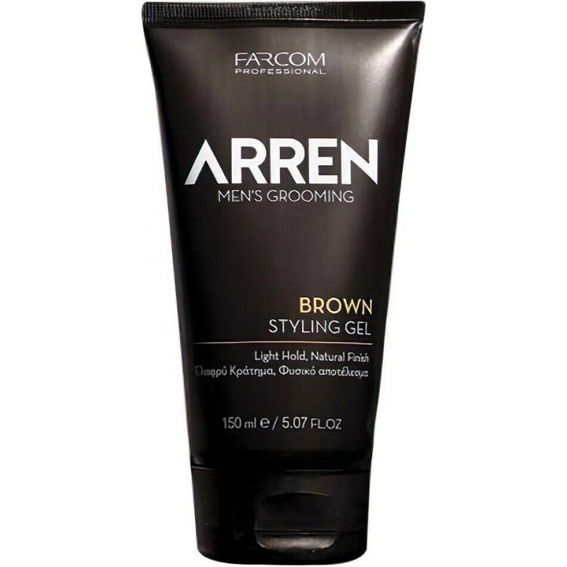 Farcom Arren Brown Styling Gel Μαλλιών με Χρώμα για Γκρίζα Μαλλιά 150ml