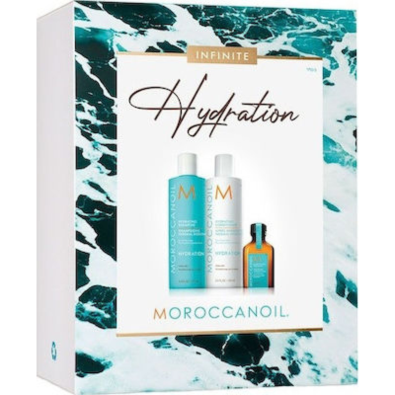 Moroccanoil Infinite Hydration Spring Kit 2021 Hydrating Shampoo 250ml, Hydrating Conditioner 250ml & Oil Treatment 25ml