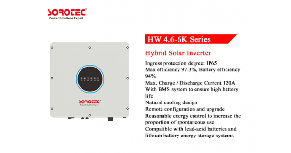 Sorotec Hw Kw Ip Single Phase Hybrid Solar Inverter Mppt Range Vdc Privehair