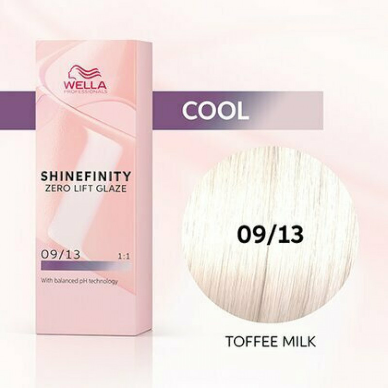 Wella Shinefinity Zero Lift Glaze 09/13 Toffee Milk 60ml