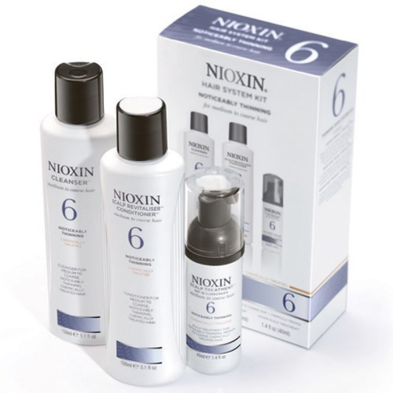 Nioxin KIT Σύστημα 6 (Σαμπουάν 150ml, Conditioner 150ml, Θεραπεία 40ml)