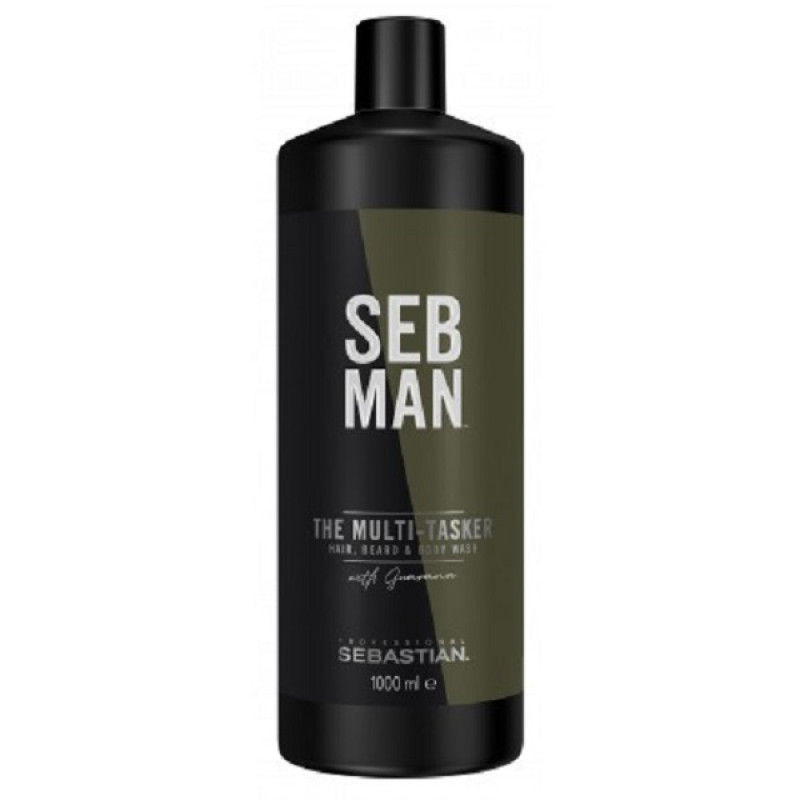 Sebastian Professional Seb Man The Multitasker - 3in1 - Hair, Beard & Body Wash 1000ml