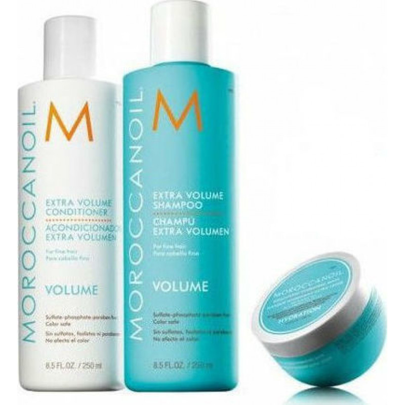 Moroccanoil Pack 2 Extra Volume Shampoo 250ml & Conditioner 250ml & Weightless Ηydrating Μask 250ml