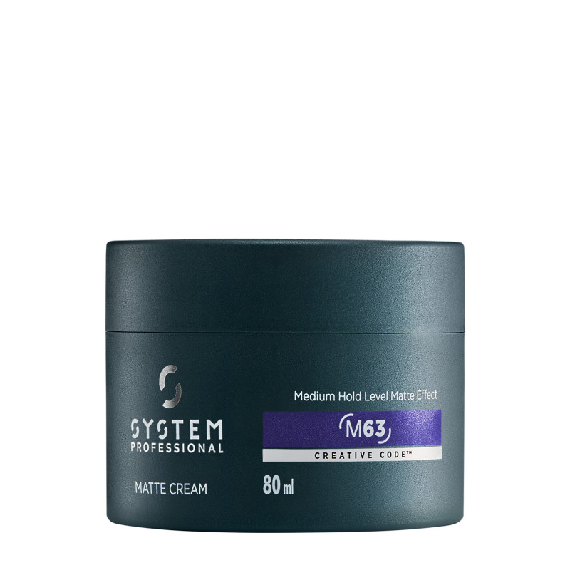 System Professional Man Matte Cream M63 Medium Hold 80ml