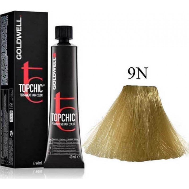 Goldwell Topchic Permanent Hair Color 9N Ξανθό Πολύ Ανοικτό Φυσικό