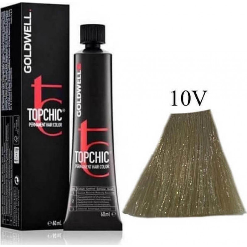 Goldwell Topchic Permanent Hair Color 10V Ξανθό Βιολέ Παστέλ 60ml
