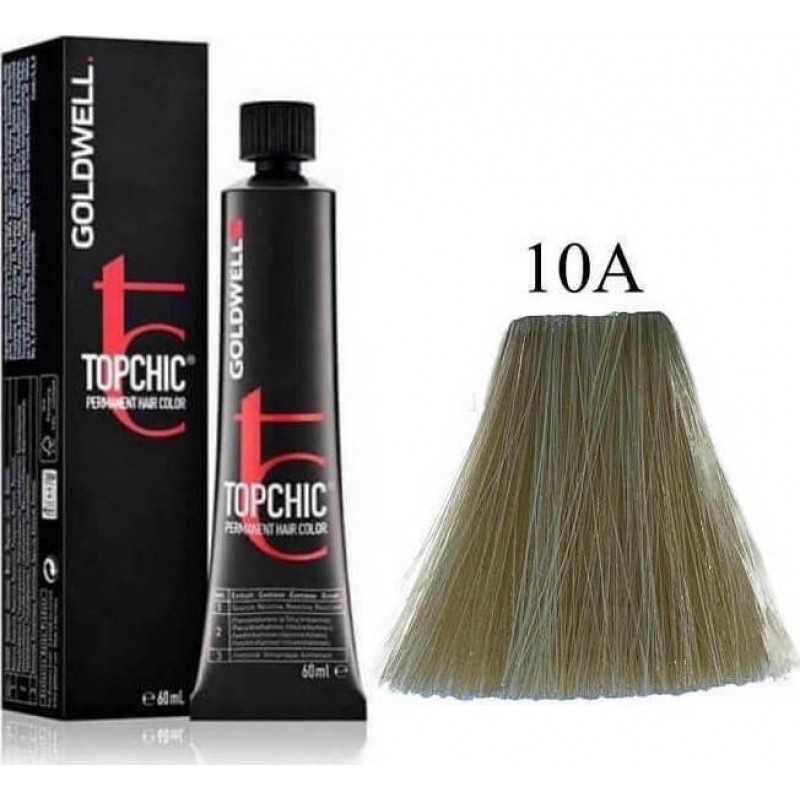 Goldwell Topchic Permanent Hair Color 10A Κατάξανθο Παστέλ Σαντρέ 60ml
