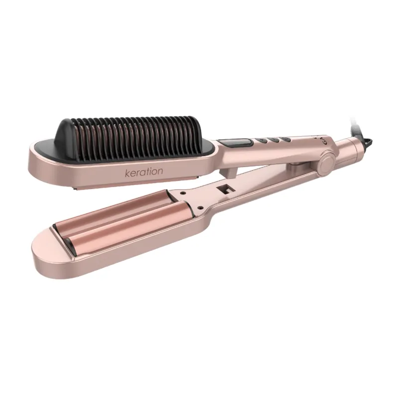 WAVER & BRUSH - Συσκευή Styling 2 σε 1 για Κυματισμούς και Ίσιωμα | 220°C