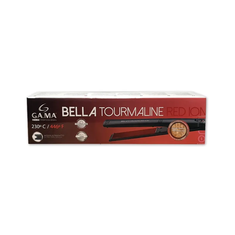 BELLA TOURMALINE RED ION - Ψηφιακή Πρέσα Μαλλιών Με Πλάκες Τουρμαλίνης 230˚C