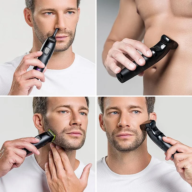 WAHL COLOR TRIM ADVANCED Επαναφορτιζόμενο Τρίμερ Προσώπου / Σώματος με 4 Κεφαλές