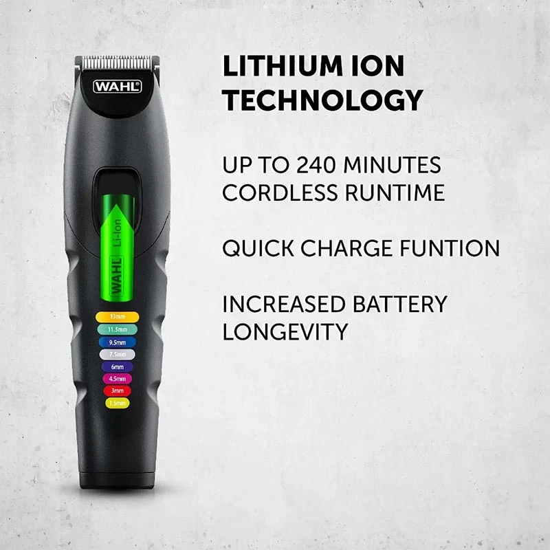 WAHL COLOR TRIM ADVANCED Επαναφορτιζόμενο Τρίμερ Προσώπου / Σώματος με 4 Κεφαλές