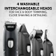 WAHL COLOR TRIM ADVANCED Επαναφορτιζόμενο Τρίμερ Προσώπου / Σώματος με 4 Κεφαλές