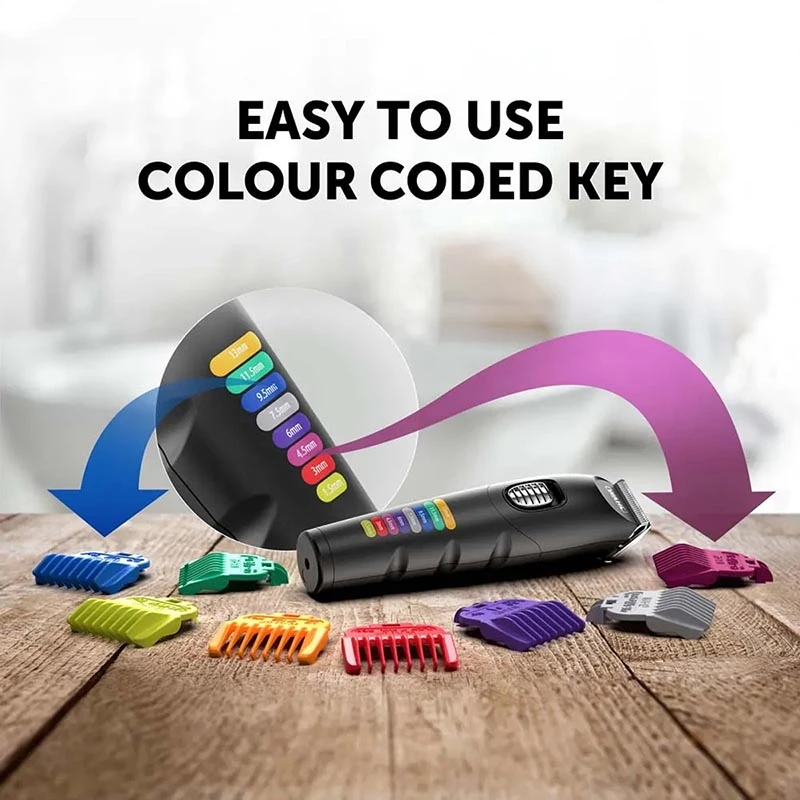 WAHL COLOR TRIM ADVANCED Επαναφορτιζόμενο Τρίμερ Προσώπου / Σώματος με 4 Κεφαλές