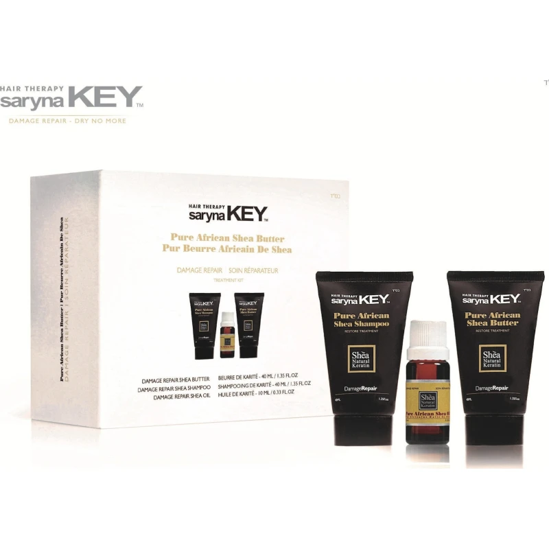 Saryna Key Damage Repair Kit Travel Σετ Θεραπείας Μαλλιών για Ταλαιπωρημένα Μαλλιά με Σαμπουάν 3τμχ