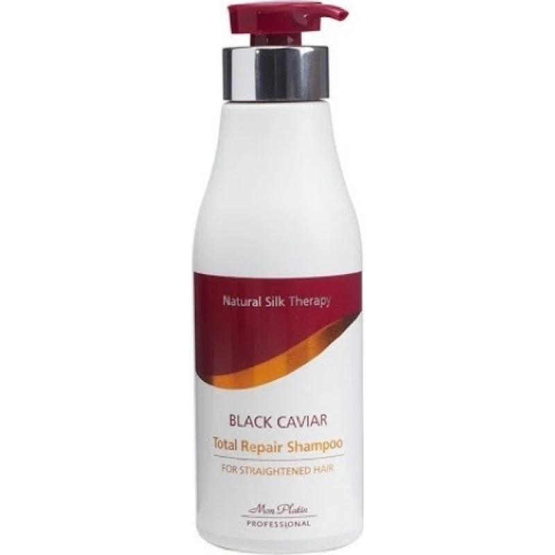 Mon Platin Professional - Natural Silk Therapy Black Caviar Total Repair Shampoo For Straightened Hair (500ml)