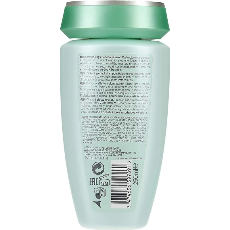 Kérastase Volumifique Bain Volume Σαμπουάν Όγκου για Λεπτά Μαλλιά 250ml