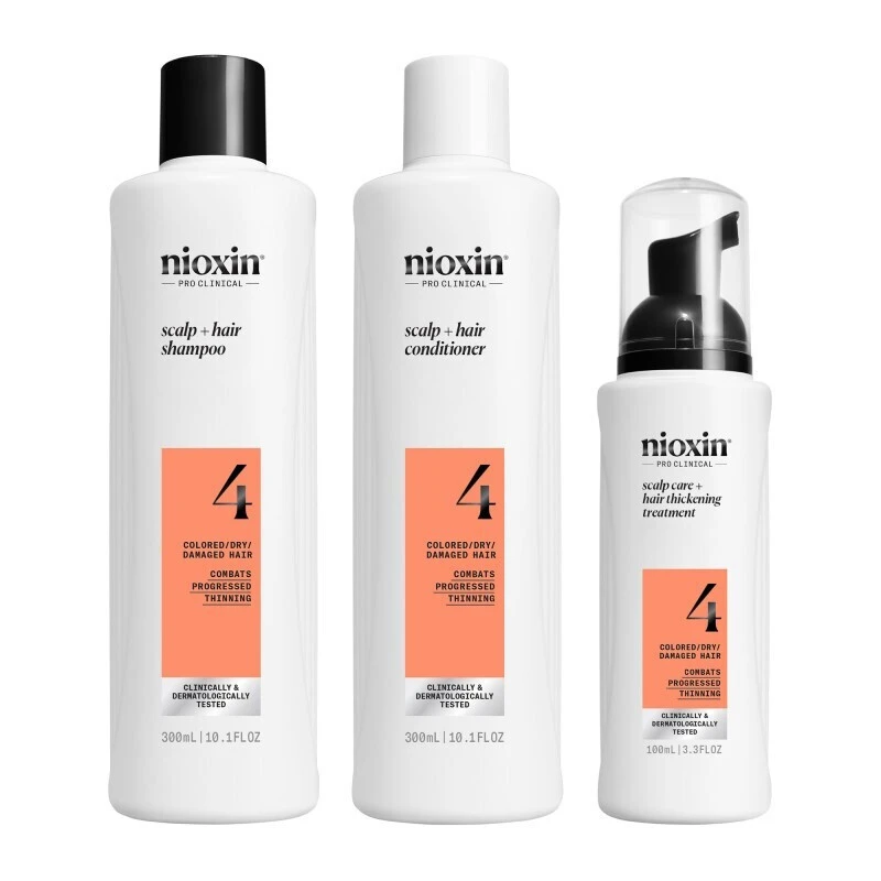Nioxin Promo Scalp & Hair System 4 Σαμπουάν για Προοδευτική Αραίωση 300ml & Conditioner 300ml & Treatment Serum 100ml