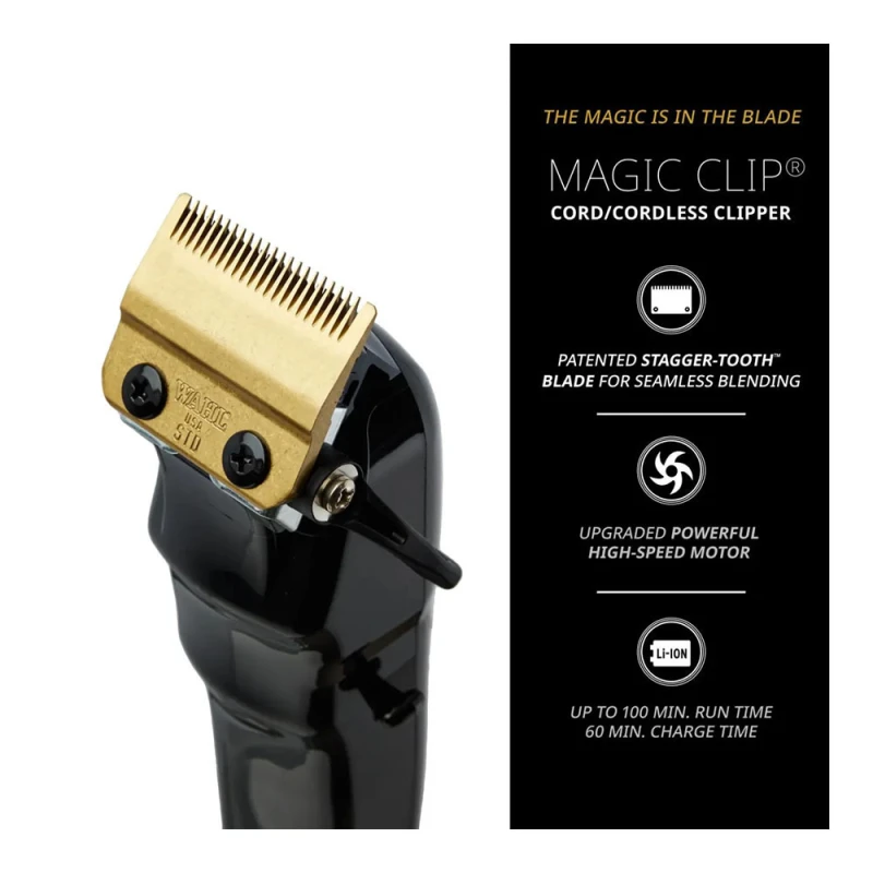 Wahl Professional Blcak Magic Clip Επαγγελματική Κουρευτική Μηχανή Μαύρη Wahl Professional Blcak Magic Clip Επαγγελματική Κουρευτική Μηχανή Μαύρη