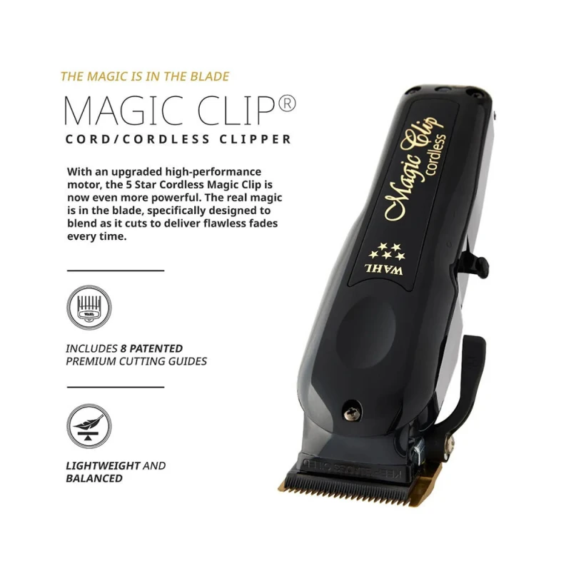Wahl Professional Blcak Magic Clip Επαγγελματική Κουρευτική Μηχανή Μαύρη Wahl Professional Blcak Magic Clip Επαγγελματική Κουρευτική Μηχανή Μαύρη