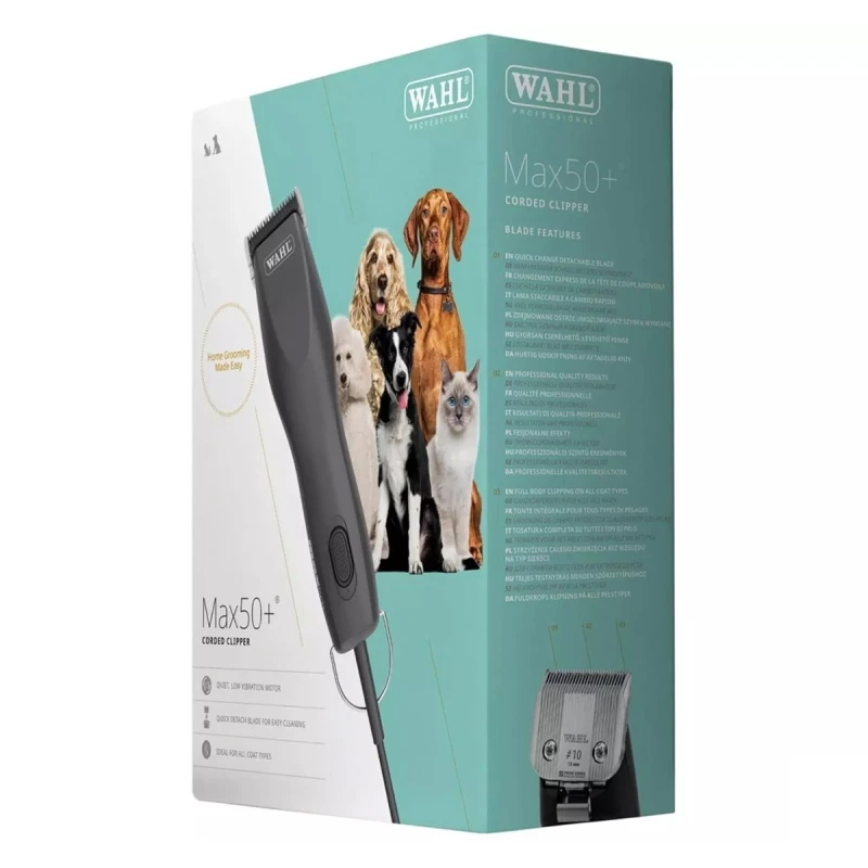 WAHL PET MAX50+  Επαγγελματική Κουρευτική Μηχανή Ρεύματος για Κατοικίδια BLDC | 1.5 mm