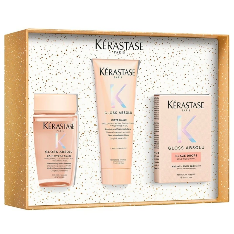 Kérastase Gloss Trio Oil Holiday Set Σετ Περιποίησης Μαλλιών Λάμψης για Φριζαρισμένα Μαλλιά με Σαμπουάν, Conditioner και Λάδι 3τμχ