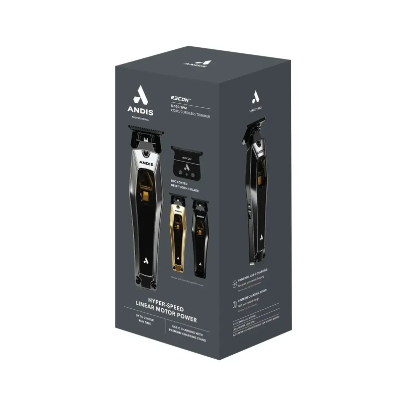 ANDIS RECON TRIMMER LMT Επαγγελματικό Τρίμερ DLC Deep-Tooth Τ-Blade