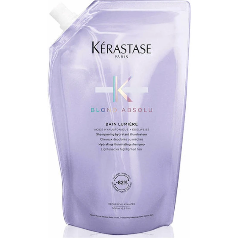Kérastase Blond Absolu Bain Lumiere Refill Σαμπουάν Αναδόμησης/Θρέψης & Ενυδάτωσης για Βαμμένα Μαλλιά 500ml