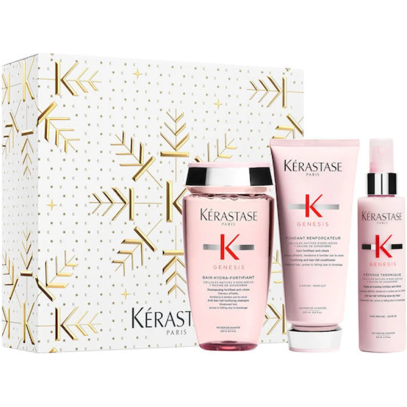 Kérastase Genesis - Thermique Trio Holiday Set XMAS 2026 (Bain Hydra-Fortifiant 250ml, Fondant Renforcateur 200ml, Defense Thermique 150ml)