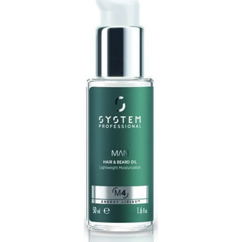  System Professional Man Hair Beard Oil 50ml