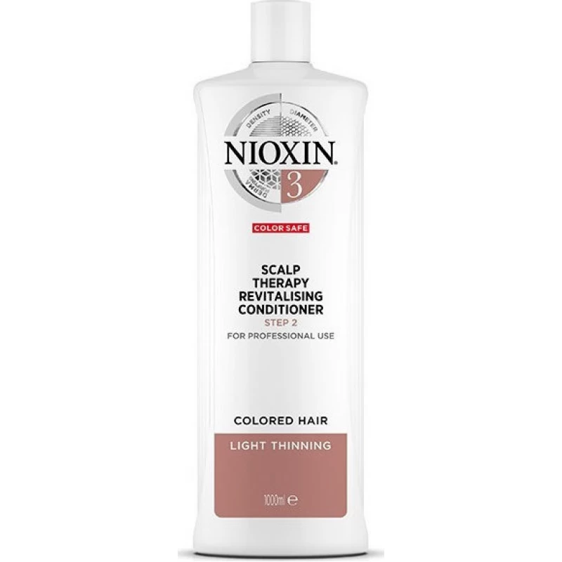 Nioxin System 3 Scalp Therapy Revitalising Conditioner Step 2 Colored Hair Light Thinning 1000ml