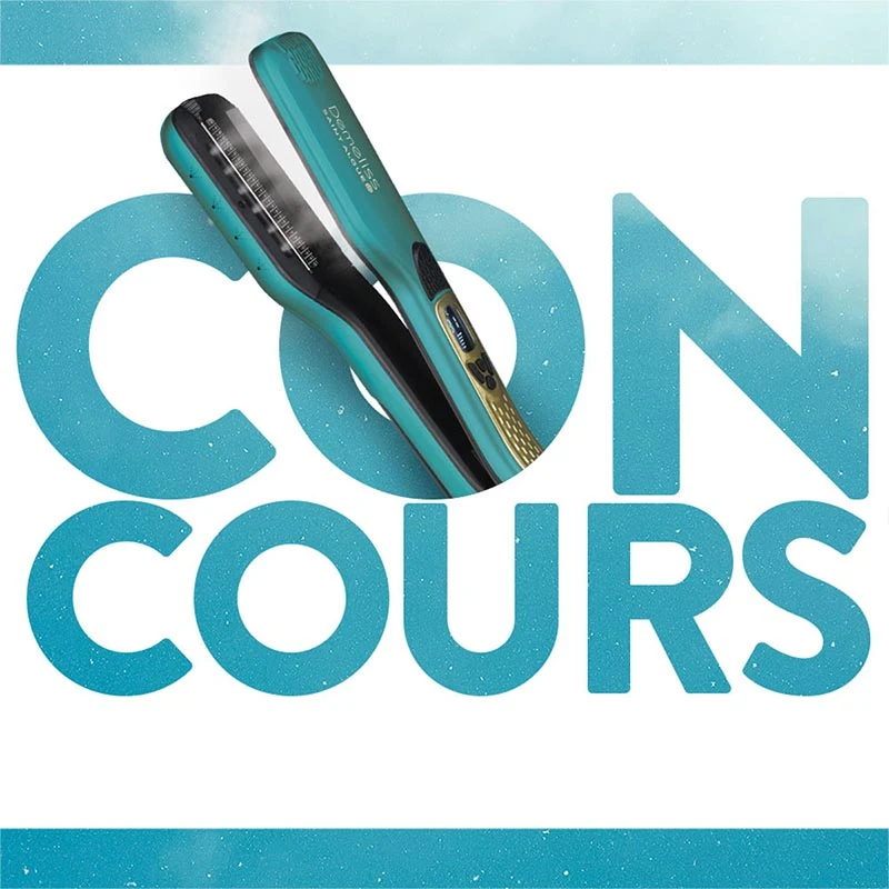 DEMELISS TITANIUM BLUE Ψηφιακή Πρέσα Μαλλιών Με Ατμό & Πλάκες Τιτανίου 230˚C