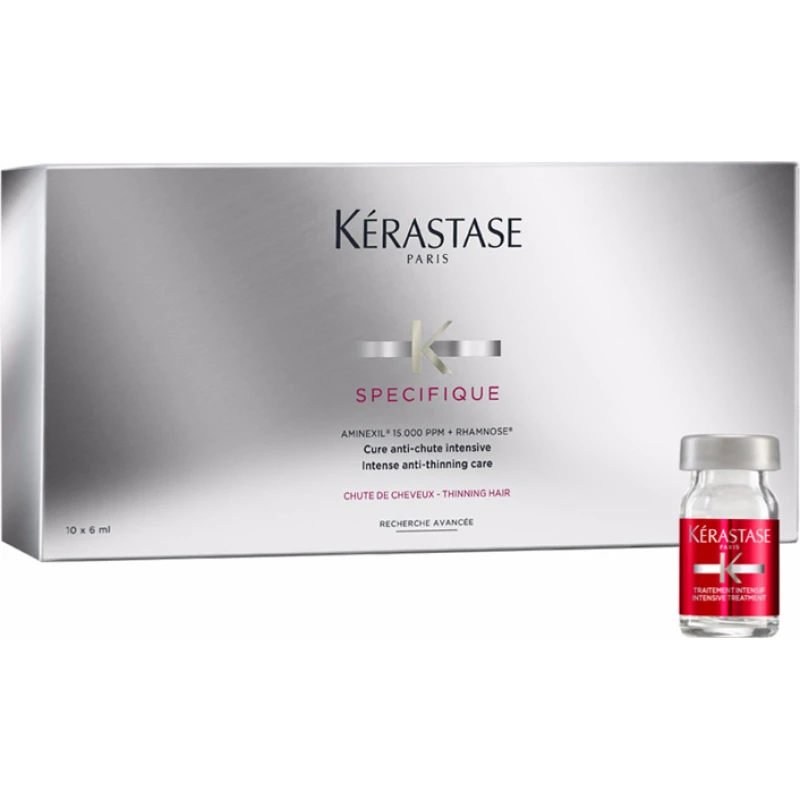 Kérastase Spécifique Aminexil Cure Anti Chute Intensive Θεραπεία Αραίωσης Μαλλιών 10x6ml