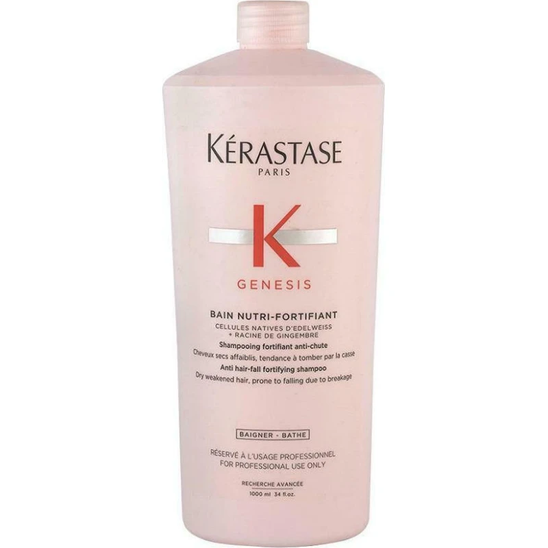 Kérastase Genesis Bain Nutri Fortifiant Σαμπουάν κατά της Τριχόπτωσης για Ξηρά Μαλλιά Μαλλιά 1000ml