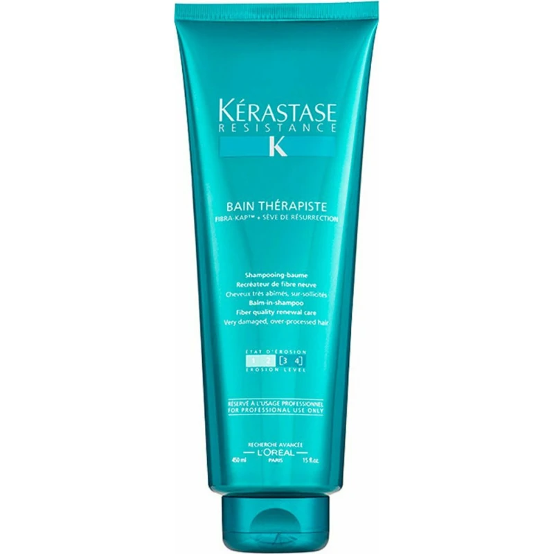 Kérastase Resistance Bain Therapiste Σαμπουάν Αναδόμησης/Θρέψης & Ενυδάτωσης για Ταλαιπωρημένα Μαλλιά 450ml
