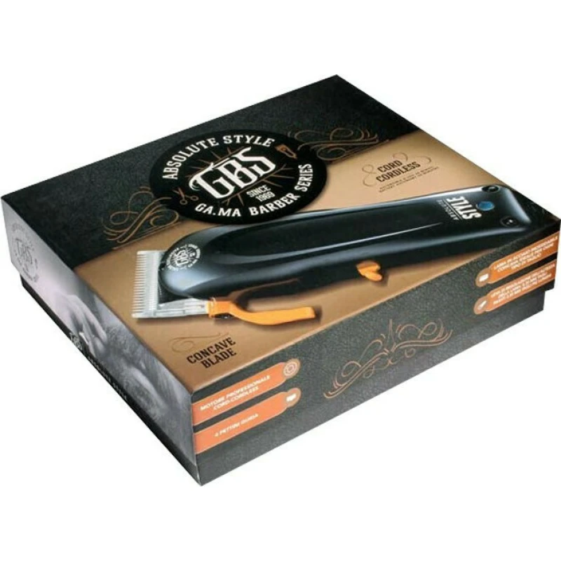 GA.MA Absolute Style Επαγγελματική Επαναφορτιζόμενη Κουρευτική Μηχανή Μαύρη SMB5022