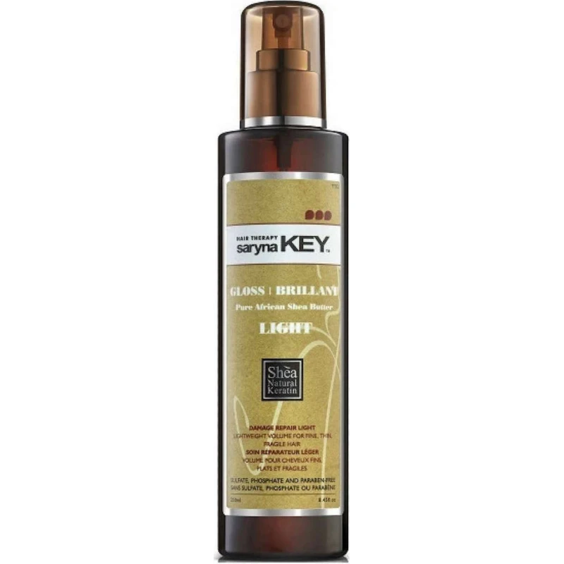 Saryna Key Pure Africa Shea Damage Repair Light Gloss Λάδι Μαλλιών για Επανόρθωση κατά της Ψαλίδας 250ml