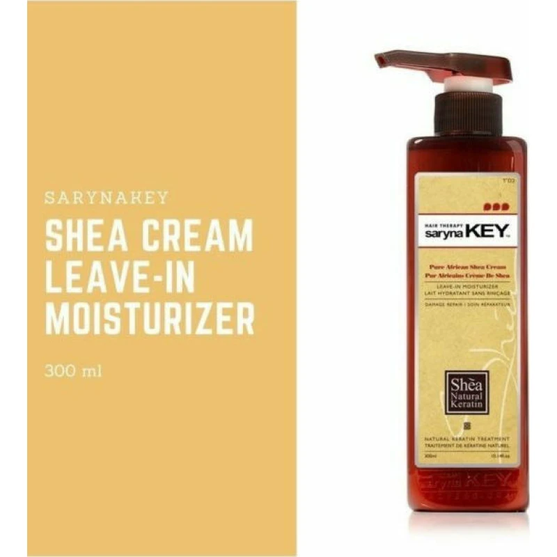 Saryna Key Pure African Shea Cream Damage Repair Leave-In Moi Conditioner Αναδόμησης/Θρέψης για Ξηρά Μαλλιά 300ml